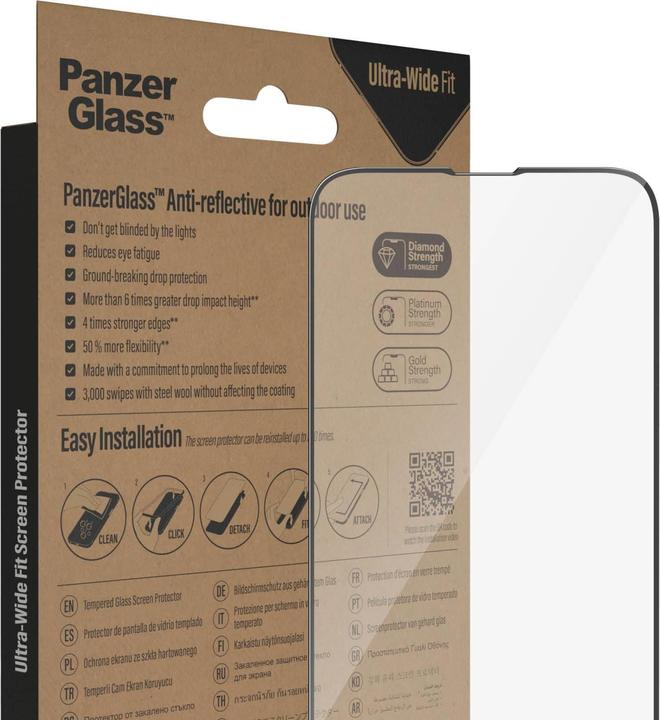 Produktbild PanzerGlass Ultra Wide Displayschutz (1 Stück, Apple iPhone 13, Apple iPhone 13 Pro, Apple iPhone 14)