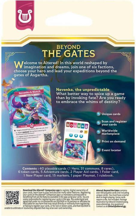 Actual product image Equinox Altered TCG - Beyond the Gates Starter Deck (English, Deck)