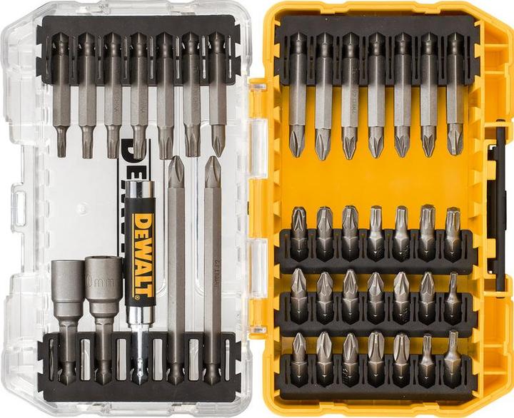 Actual product image DeWalt Bit set 40 pcs. (Cross Phillips PH M1, Cross Phillips PH M2, Cross Phillips PH M3, Cross Pozidriv PZ M1, Cross Pozidriv PZ M2, Cross Pozidriv PZ M3, Hexagon socket TX M10, Hexagon socket TX M15, Hexagon socket TX M20, Hexagon socket TX M25, Hexagon socket TX M30, Screw slot M6)