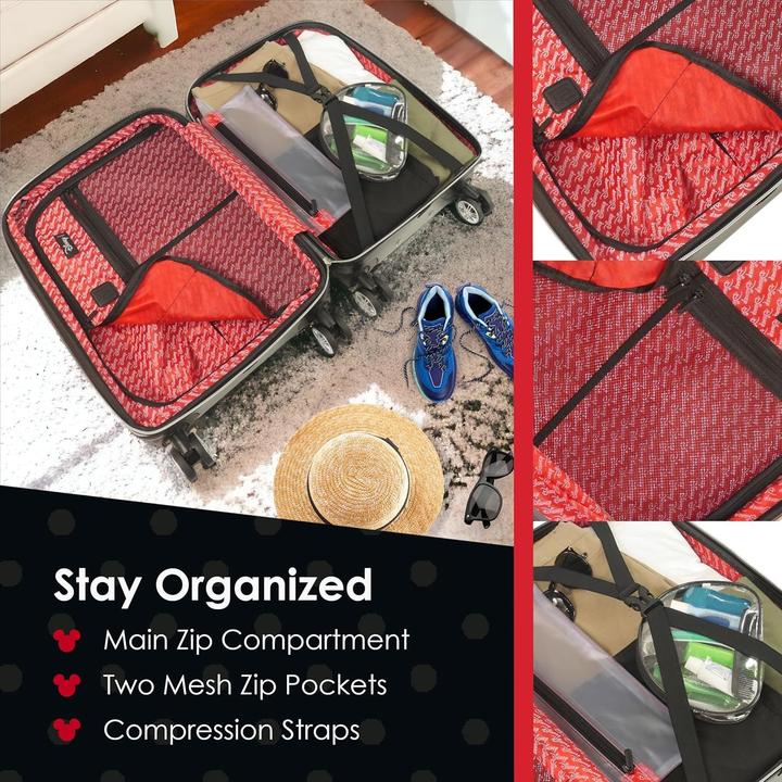Actual product image Ful Mickey Mouse Textured Hardside Luggage