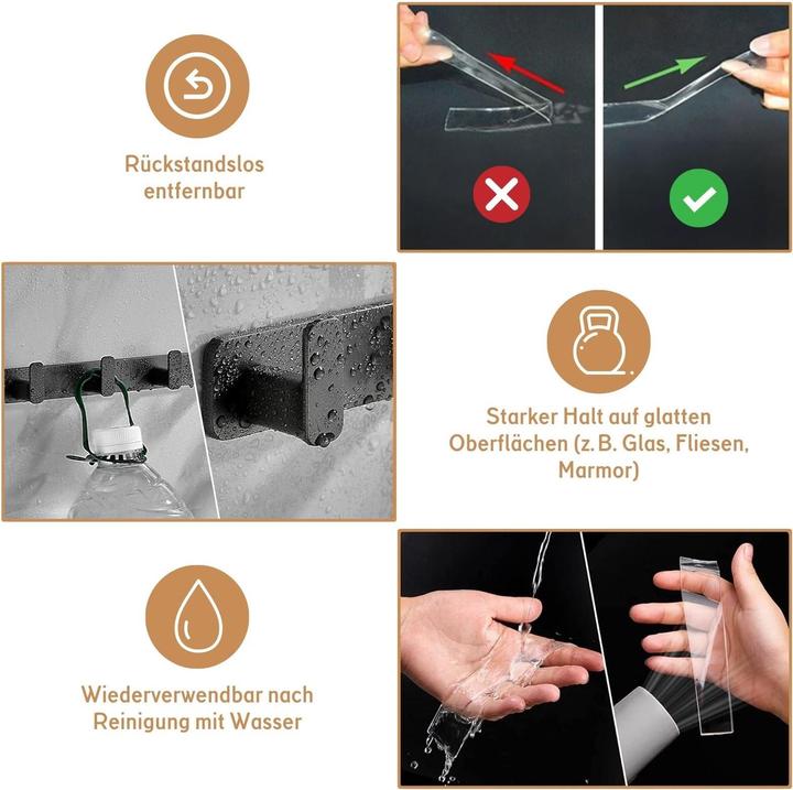 Produktbild Hermex Nano-Tape Doppelseitiges Klebeband Nano-Klebeband Montageklebeband (10 mm)