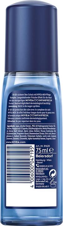 Actual product image NIVEA MEN Fresh Active (Spray, 75 ml)