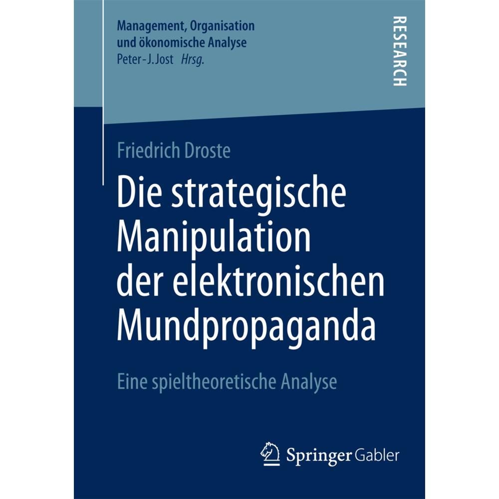 Droste:Die strategische Manipulation, Sachbücher von Friedrich Droste