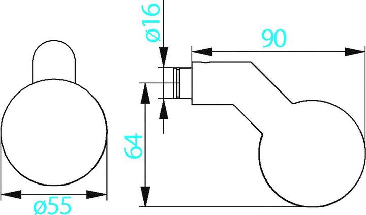 Productafbeelding Amf Deurknoppen aangezwengeld 435 (1 Pcs.)