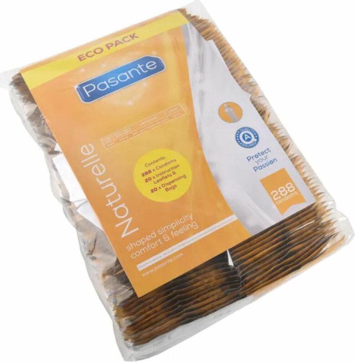 Image du produit Pasante Préservatifs Eco Pack Naturel Sachet 288 Unités (288 pcs)