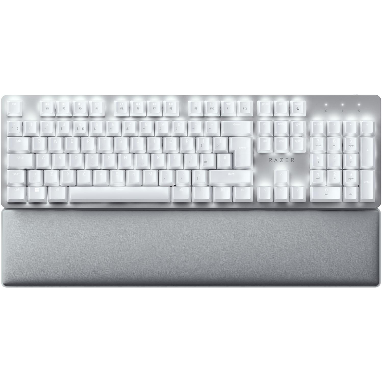 Razer Pro Type Ultra (USA, Kabelgebunden, Kabellos), Tastatur, Weiss
