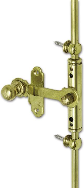 Produktbild Schörghofer & Frehe Schörghofer Fensterreibstangenverschluss 2-flügelig 1500mm Messing poliert