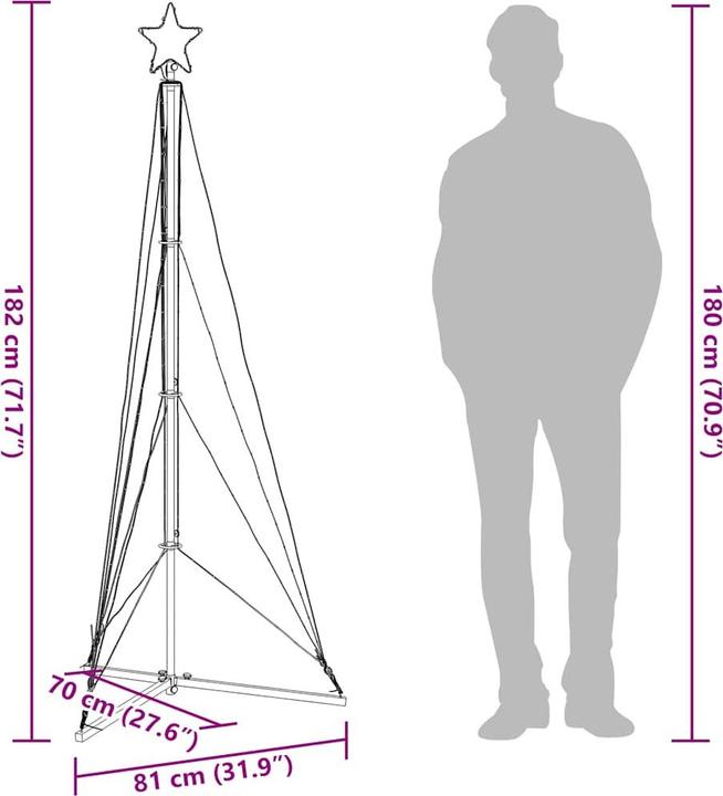 Image du produit vidaXL LED-Weihnachtsbaum