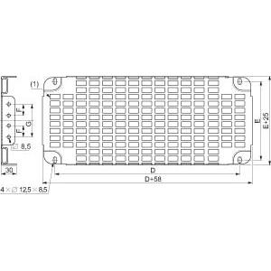 Thumbnail - Schneider Electric SARE Lochplatte, Serverschrank Zubehör, Silber
