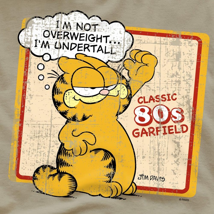 Actual product image Garfield Mens Undertall T-Shirt (XL)