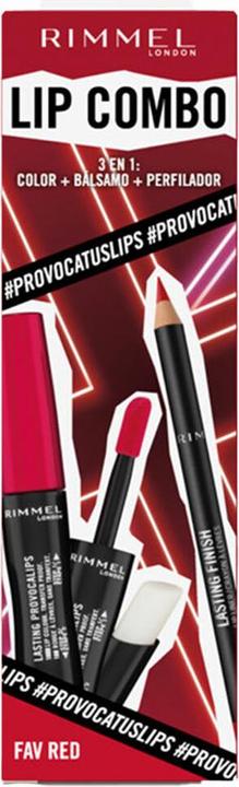 Lasting Provocalips Kiss the Town Red - 500 & Lasting Finish Lip Liner Red Dynamite - 505