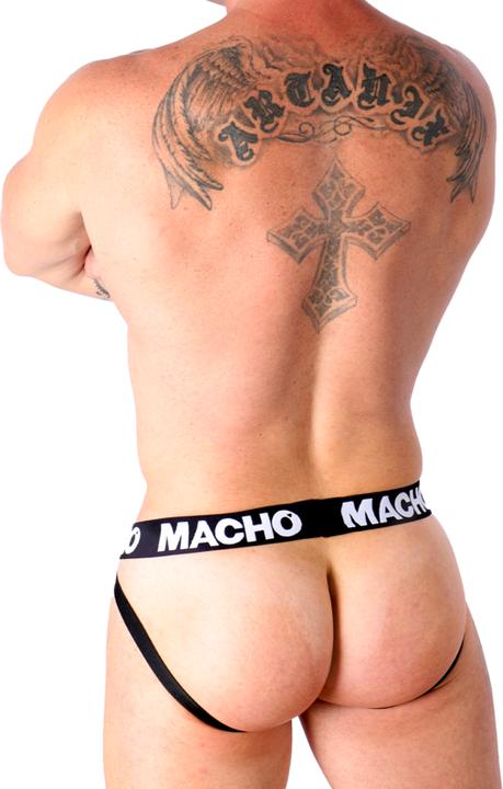 Actual product image Macho Underwear Macho - Mx25nc Jock Black Leather L (L)