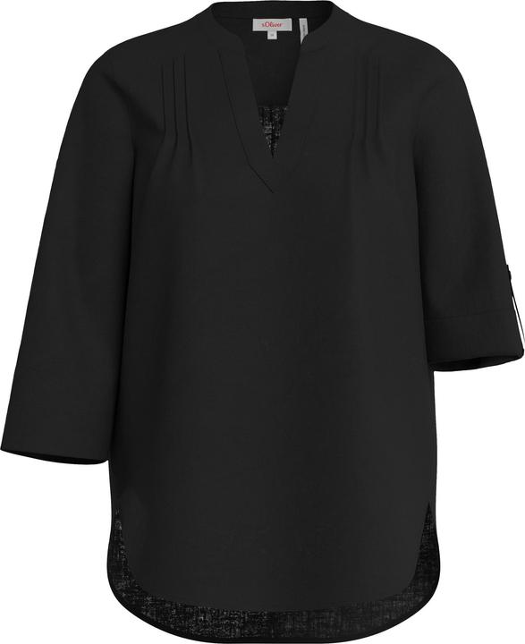 Actual product image S.Oliver Bluse Leinenbluse mit 3/4-Arm und Tunika-Ausschnitt (32)