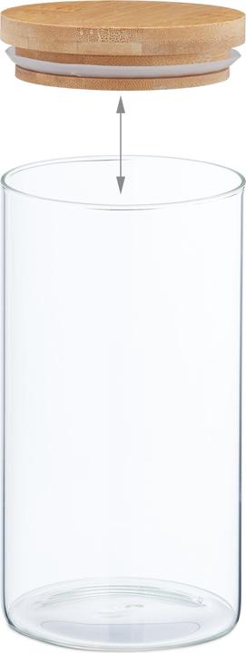 Produktbild Relaxdays 3x Vorratsglas (1 l)