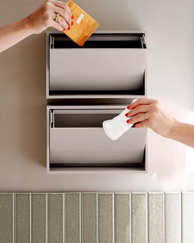 Produktbild ReCollector Small Wall storage / Bathroom bin - Silver Cloud grey