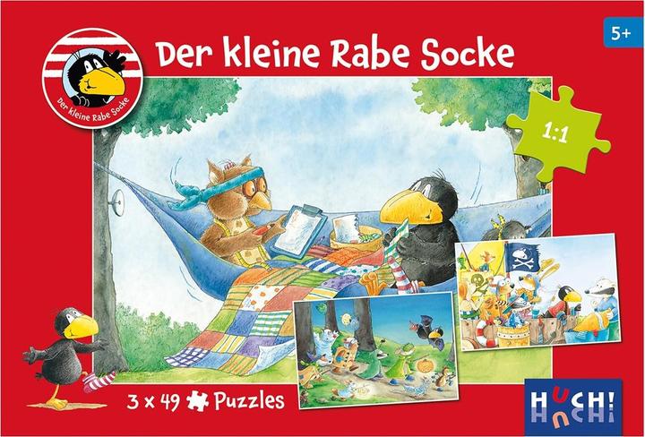 Image du produit Carletto Der kleine Rabe Socke - Puzzle 2 (48 pièces)