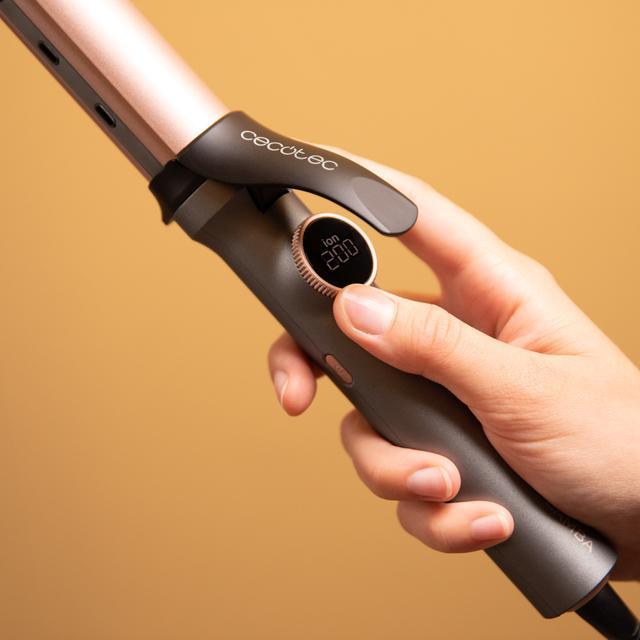 Actual product image Cecotec Manual Curling Iron Bamba SurfCare Epic Curly Sphere 32mm Ceramic and Tourmaline Temperature