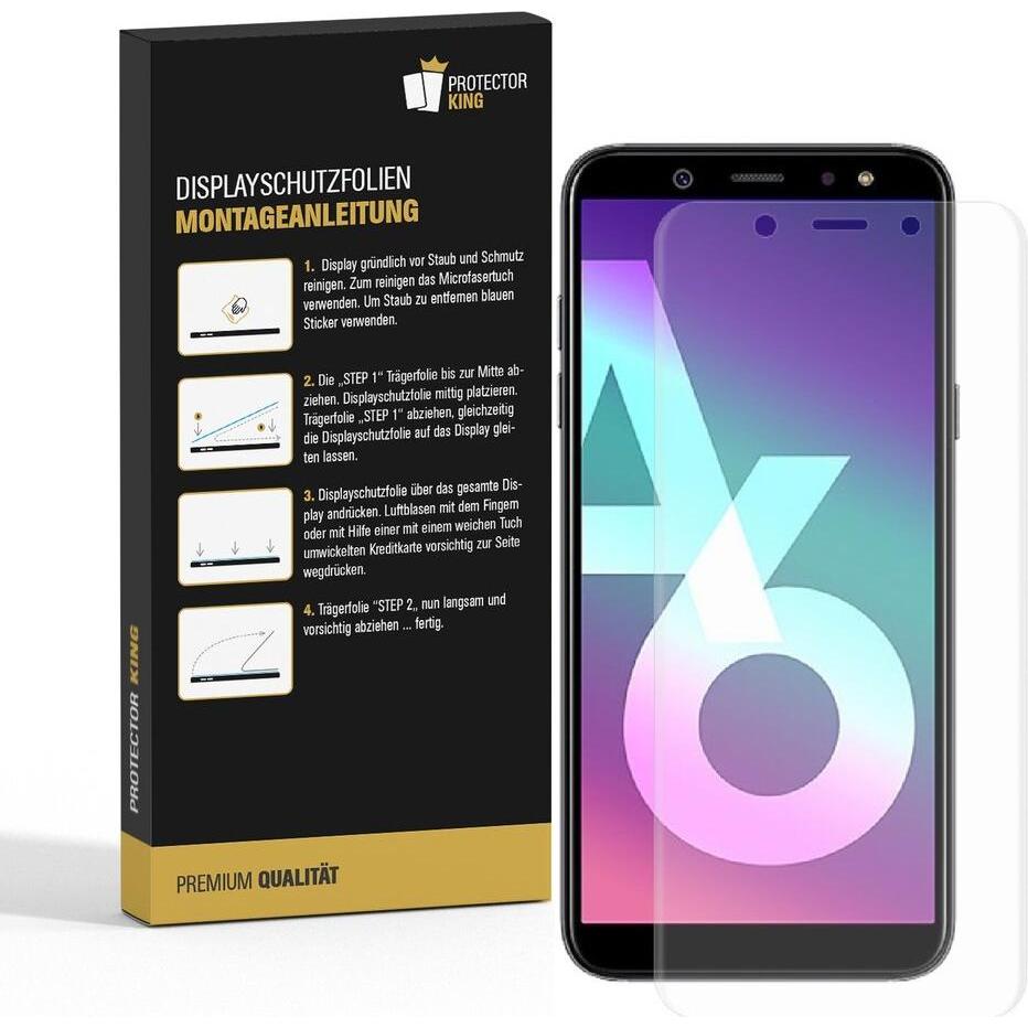 Thumbnail - Protectorking 4x Premium Displayschutzfolie 3D KLAR (4 Stück, Samsung Galaxy A6), Smartphone Schutzfolie