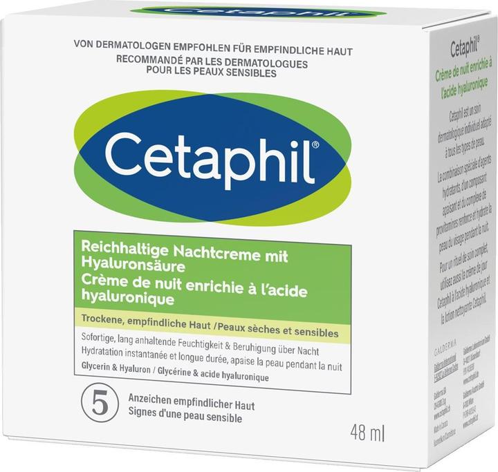Produktbild Cetaphil Daily Essentials Reichhalt Nachtcreme mit Hyaluronsäure (48 ml, Nachtcreme)