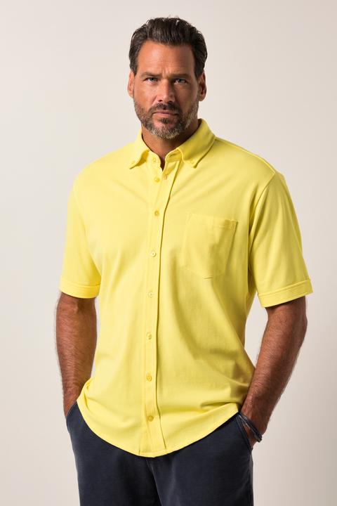 Immagine prodotto JP1880 JP 1880 Piqué-Hemd, FLEXNAMIC®, Halbarm, Buttondown-Kragen, Modern Fit (8XL)