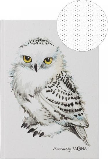 Actual product image Pagna 26084-15 Notebook A5 Owl 128S dotted lines (A5, Dotted, Hardcover)