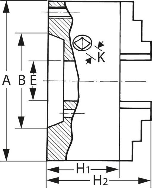 Productafbeelding Magni Draaibank met drie klauwen DURO-M 200/3 K 5/702-2 RÖHM