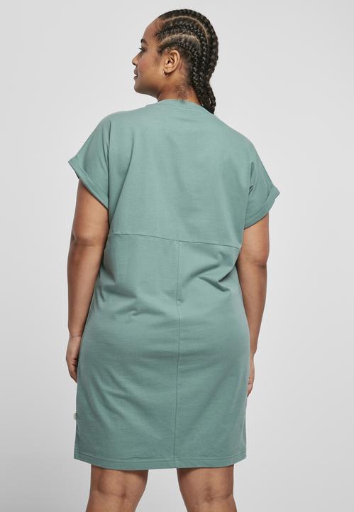 Actual product image Urban Classics Ladies Organic Cotton Cut On Sleeve Tee Dress (XS)