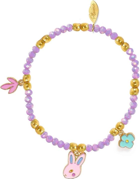 Immagine prodotto Djeco Armband Rose (23 cm, Metallo smaltato, Perline acriliche)