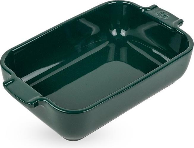 Peugeot Rectangular oven dish forest green 22 cm