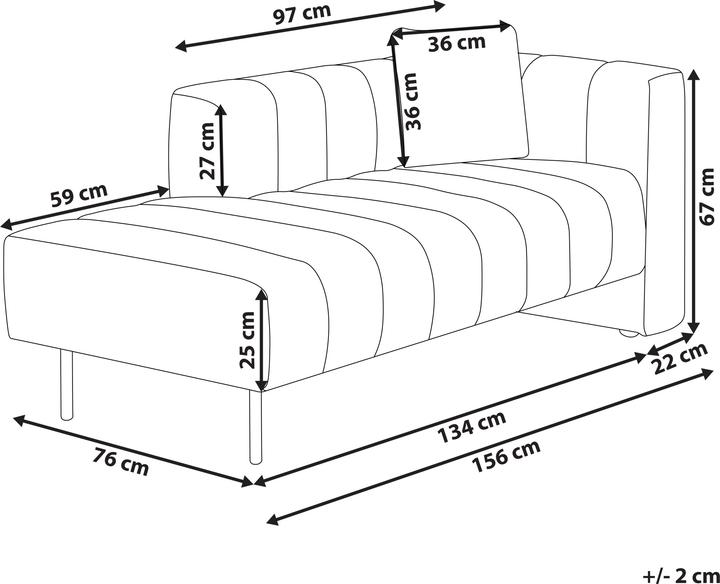 Produktbild Beliani Lannils (Recamiere)