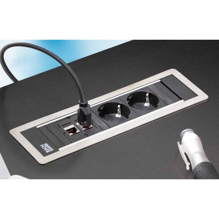 Thumbnail - Bachmann, Steckdosenleiste, POWER FRAME Power Strips 3-way (4 x, Typ 13, 0.10 m)