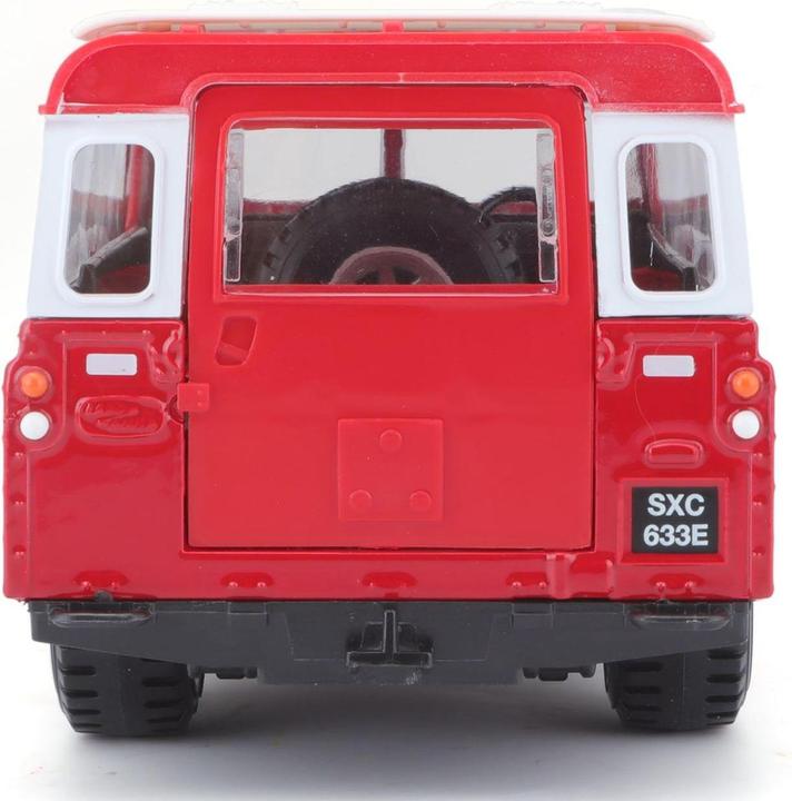 Actual product image Bburago Land Rover Series II 1/24 red