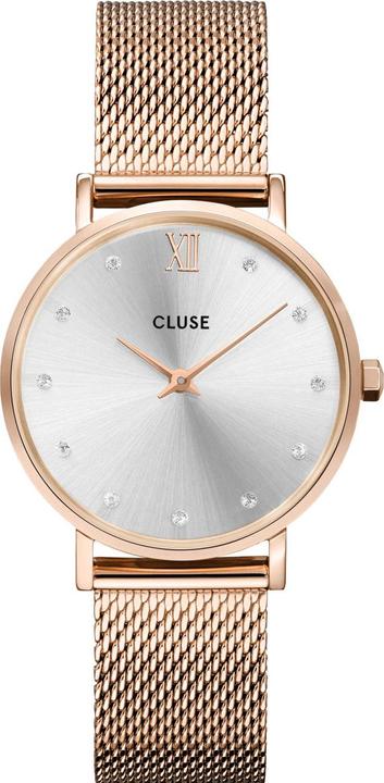 Cluse Minuit Mesh Rosé (Analogue wristwatch, 33 mm)