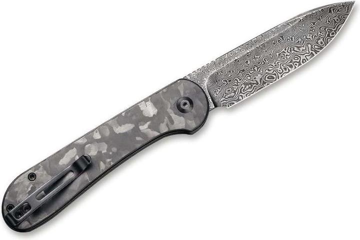 Image du produit Civivi Button Lock Elementum Damascus CF (8.80 cm)