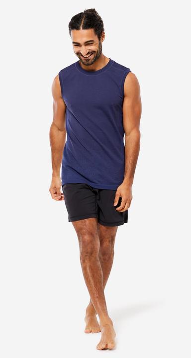 Image du produit Kimjaly Short homme avec slip intégré ultra-léger Hot Yoga - noir (S)