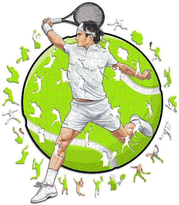 Actual product image Iconic Roger Federer - Tennis - Wooden Puzzle Size S (150 pieces) (150 pieces)