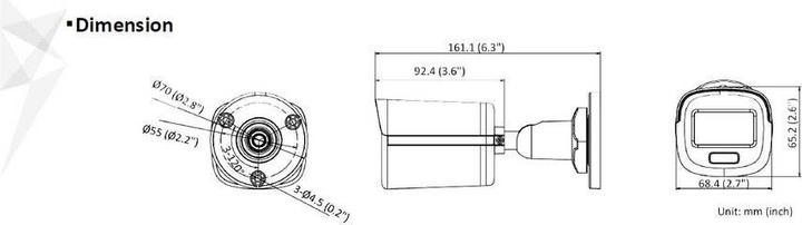 Produktbild Hikvision DS-2CD1047G0-L(2.8mm)(C) LAN IP Überwachungskamera 2560 x 1440 Pixel (2560 x 1440 Pixels)
