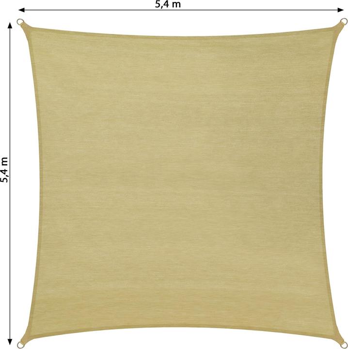 Actual product image tectake Square awning (540 x 540 cm)