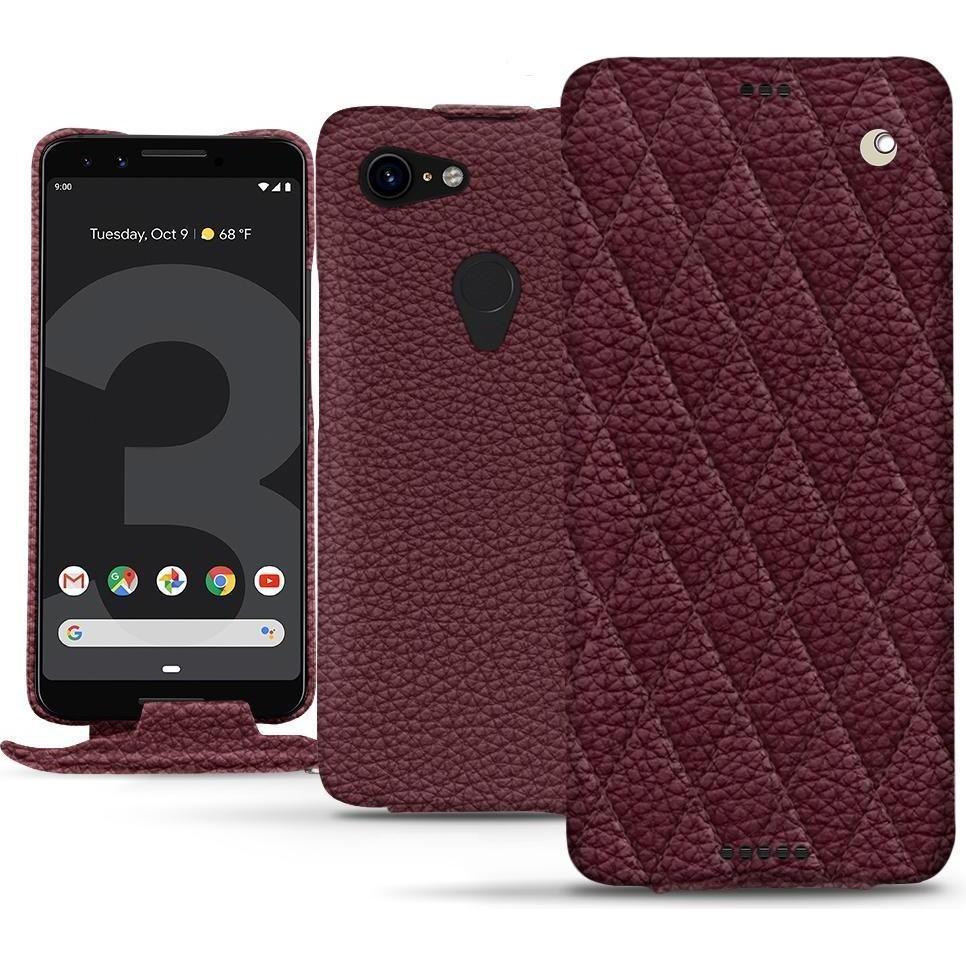 Noreve Lederschutzhülle vertikal (Google Pixel 3 XL), Smartphone Hülle, Violett
