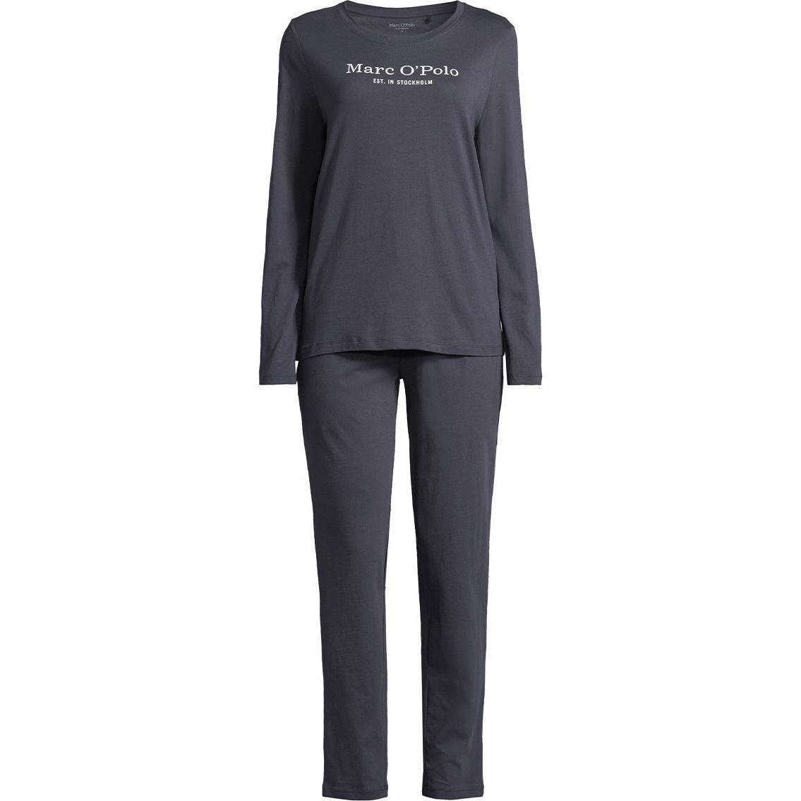 Marc O'Polo, Damen, Pyjama, Mix & Match Organic Cotton Schlafanzug, Blau, (M)