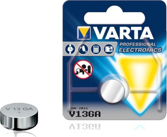 Produktbild Varta Electronics V13GA (1 Stk., A76 / LR44 / AG13 / L1154 / LR1154 / 157, 138 mAh)