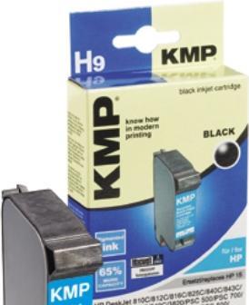 Actual product image KMP H9 Ink Cartridge compatible with HP C 6615 D (FC)
