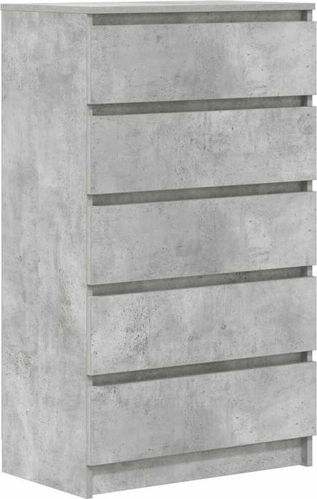 vidaXL Schubladenschrank Betongrau 60x36x103 cm (60 x 36 x 103 cm)