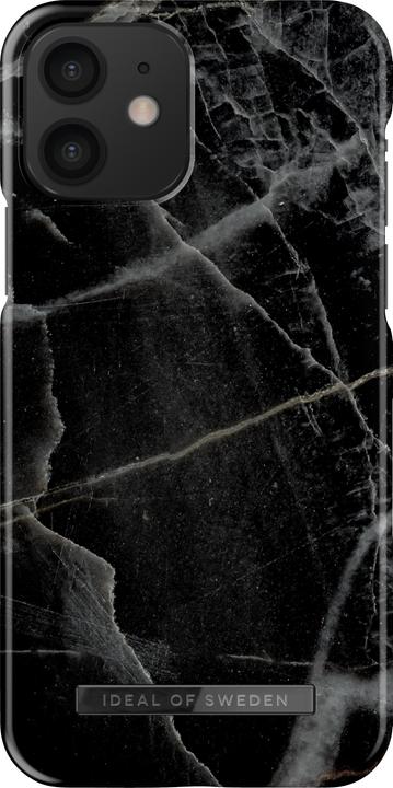 Actual product image iDeal Of Sweden Designer Hard Cover Black Thunder Marble (Apple iPhone 12, Realme 12 Pro+)