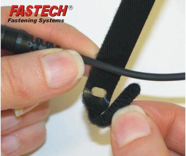 Produktbild Fastech ETK-5-3 Strap, schwarz, 13x200mm (Klettkabelbinder, 200 mm, 10 Stk.)