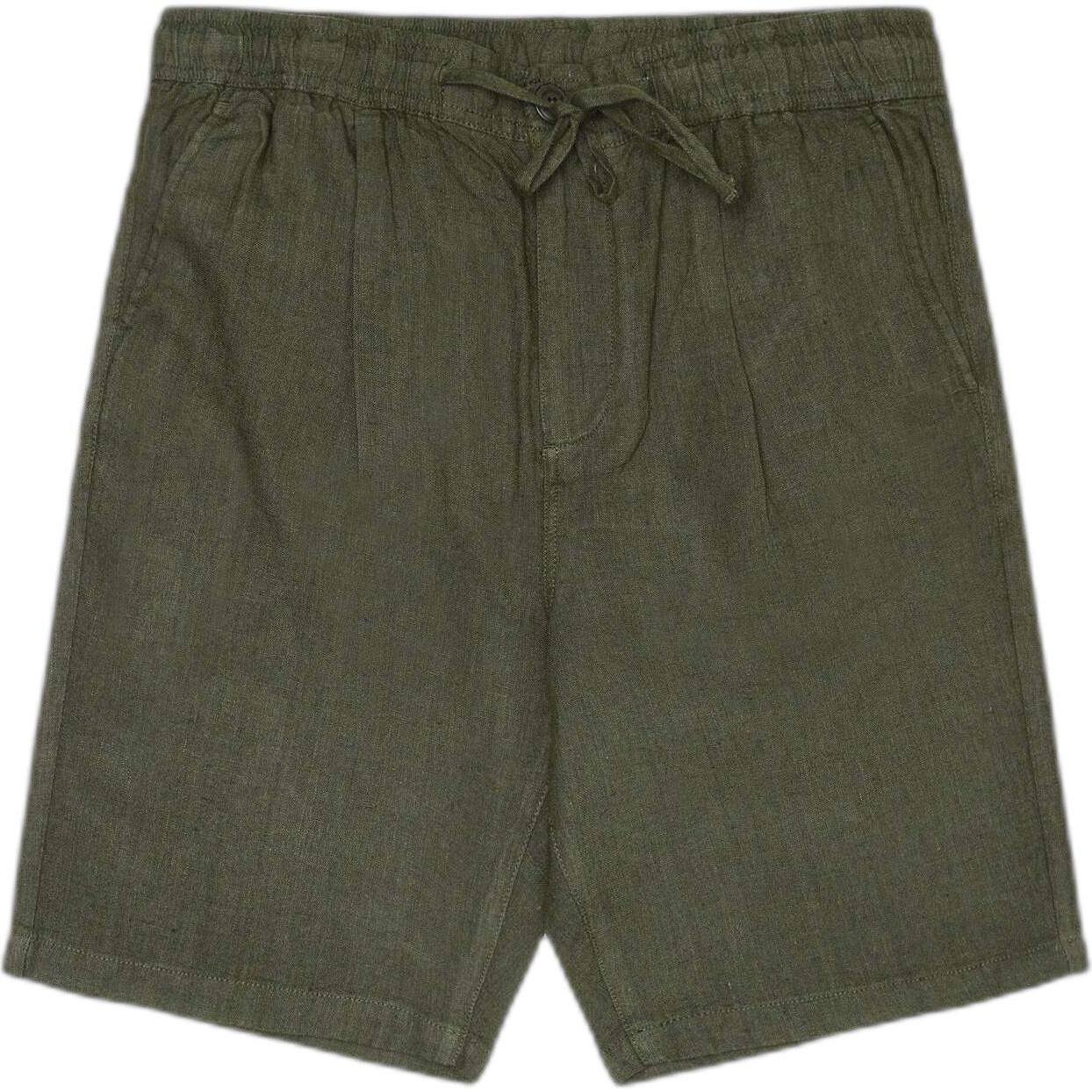 Knowledge Cotton Apparel, Herren, Shorts, Leinenshorts Loose Fit, Grün, (M)