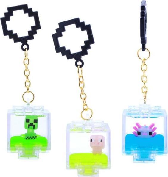 Actual product image Just Toys Minecraft Charms Keychain