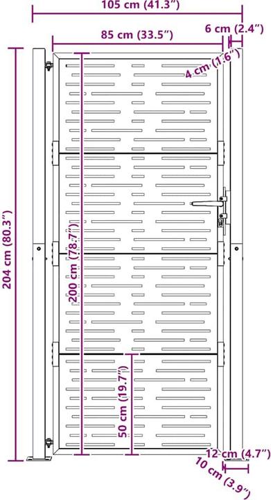 Produktbild vidaXL Gartentor