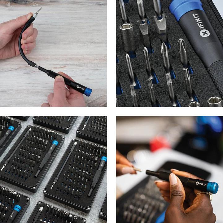 Produktbild iFixit Mako Precision Bit Set (1, 2, PH00, TR6, 0.9 mm, TR9, T3, P6, TR8, PH2, 5.5 mm, Y0, 1.5mm, 0.7 mm, 1.3 mm, PH1, P5, T TR 20, PH0000, T2, PH0, 3 mm, Y 000, 5 mm, Y 1, T TR 25, J 1, Y 00, 2.5 mm, 1mm, J 000, 3.5 mm, 4.5 mm, T TR 15, 2 mm, T5, J 00, TR7, T TR 10, J 0, T4, P2, 4 mm)
