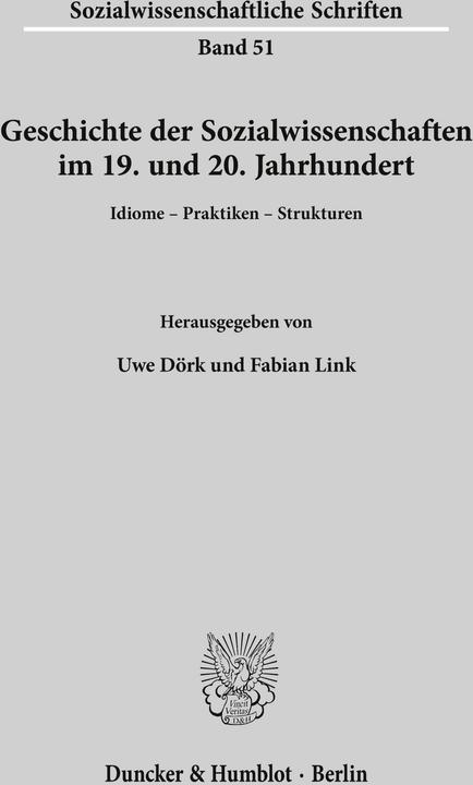 Produktbild Geschichte der Sozialwissenschaften im 19. und 20. Jahrhundert (Deutsch, 2019)
